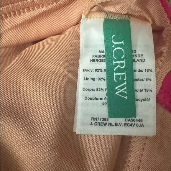 NWT J. Crew Ruched Ruffle One-Piece Swimsuit in Radiant Fuchsia - Picture 5 of 11